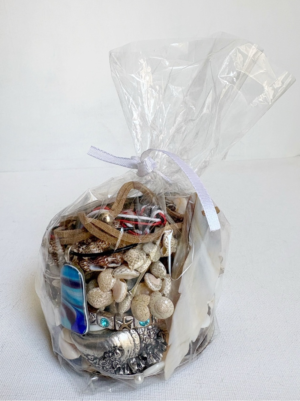 Beachy Shells Inspired Mystery Jewelry Bag Bundle Lot